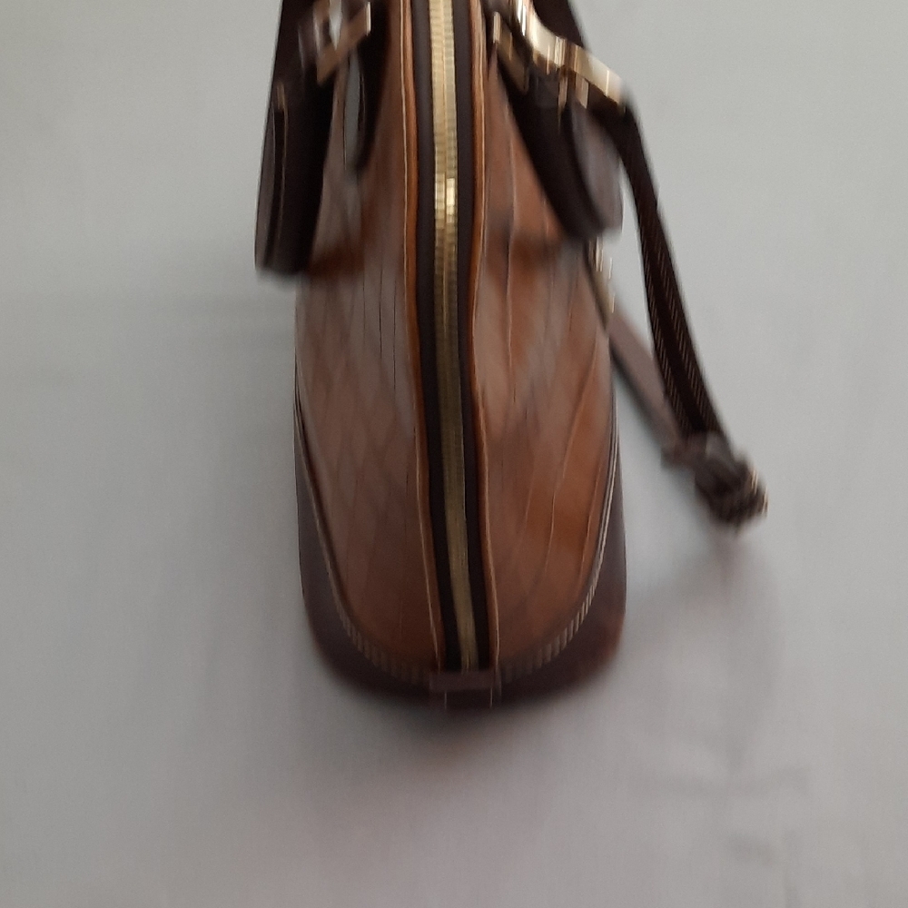 Dooney Bourke Tan Croc-Embossed Satchel - Picture 10 of 16
